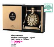 Remy Martin XO Fine Champagne Cognac Gold Bottle In Gift Box-1x750ml
