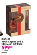 Bisquit VSOP Cognac-1x750ml 2 Glasses In Gift Pack