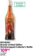 Richelieu Brandy Limited Edition Shrinkwrapped Collector's Bottle-750ml