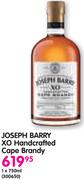 Joseph Barry Xo Handcrafted Cape Brandy-750ml