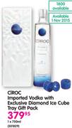 Ciroc Imported Vodka With Exclusive Diamond Ice Cube Tray Gift Pack-750ml