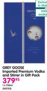 Grey Goose Imported Premium Vodka And Stirrer In Gift Pack-750ml
