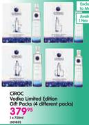 Ciroc Vodka Limited Edition Gift Packs(4 Different Packs)-750ml