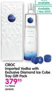 Ciroc Imported Vodka With Exclusive Diamond Ice Cube Tray Gift Pack-1x750ml