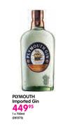 Plymouth Imported Gin-750ml