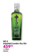 No.3 Imported London Dry Gin-750ml