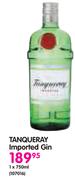 Tanqueray Imported Gin-1x750ml