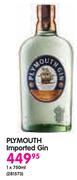 Plymouth Imported Gin-1x750ml