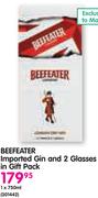 Beefeater Imported Gin And 2 Glasses In Gift Pack-1x750ml
