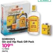 Gordon's Gin And Hip Flask Gift Pack-1x750ml