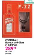 Cointreau Liqueur And Glass In Gift Pack-750ml