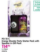 PO-10-C Energy Shooter Party Starter Pack With Speaker In Gift Pack-750ml