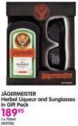 Jagermeister Herbal Liqueur And Sunglasses In Gift Pack-750ml