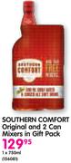 Southern Comfort Original And 2 Can Mixers In Gift Pack-1x750ml