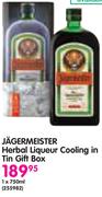 Jagermeister Herbal Liqueur Cooling In Tin Gift Box-1x750ml