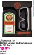 Jagermeister Herbal Liqueur And Sunglasses In Gift Pack-1x750ml