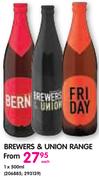 Brewers & Union Range-1x500ml Each
