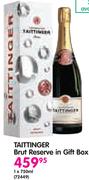 Taittinger Brut Reserve In Gift Box-750ml