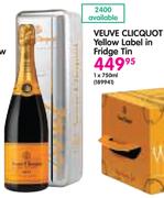 Veuve Clicquot Yellow Label In Fridge Tin-1x750ml