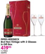 Piper-Heidsieck Brut Non Vintage With 2 Glasses In Gift Box-1x750ml