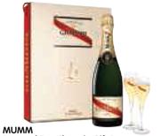 Mumm Rose And 2 Flutes In Gift Box-1x750ml