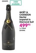 Moet & Chandon Nectar Imperial In Diamond Suit-1x750ml