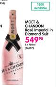 Moet & Chandon Rose Imperial In Diamond Suit-1x750ml