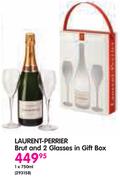Laurent-Perrier Brut And 2 Glasses In Gift Box-1x750ml