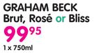 Graham Beck Brut, Rose Or Bliss-750ml