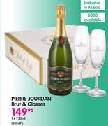 Pierre Jourdan Brut & Glasses-750ml