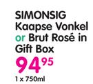 Simonsig Kaapse Vonkel Or Brut Rose In Gift Box-750ml