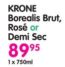 Krone Borealis Brut, Rose Or Demi Sec-750ml