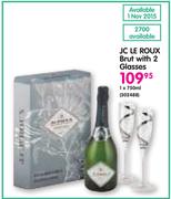 Jc Le Roux Brut With 2 Glasses-750ml
