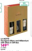 LA Motte Sauvignon Blanc And Millennium With Glass In Gift Box-2x750ml