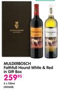 Mulderbosch Faithfull Hound White & Red In Gift Box-2x750ml