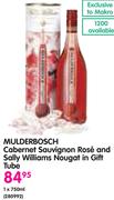 Mulderbosch Cabernet Sauvignon Rose And Sally Williams Nougat In Gift Tube-750ml