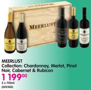 Meerlust Collection Chardonnay, Merlot, Pinot Noir, Cabernet & Rubicon-5x750ml