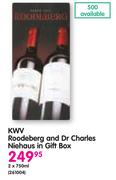 KWV Roodeberg And Dr Charles Niehaus In Gift Box-2x750ml