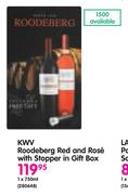KWV Roodeberg Red And Rose With Stopper In Gift Box-750ml