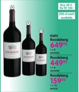 KWV Roodeberg-1.5Ltr + 3Ltr + 5Ltr