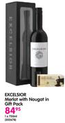 Excelsior Merlot With Nougat In Gift Pack-750ml