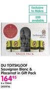 Du Toitskloof Sauvignon Blanc & Placemat In Gift Box-4x750ml
