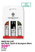 Vrede En Lust Jess Rose, Syrah & Sauvignon Blanc-3x750ml