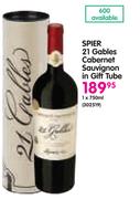 Spier 21 Gables Cabernet Sauvignon In Gift Tube-750ml