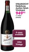 Stellenzicht Nederburg Auction Syrah Vinoteque-750ml
