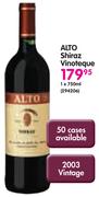 Alto Shiraz Vinoteque-750ml