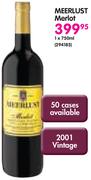 Meerlust Merlot-750ml