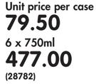 Backsberg Cabernet Sauvignon-6x750ml