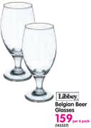 Libbey Belgian Beer Glasses-Per 6 Pack