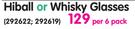 Bohemia Cristal Hiball Or Whisky Glasses-Per 6 Pack